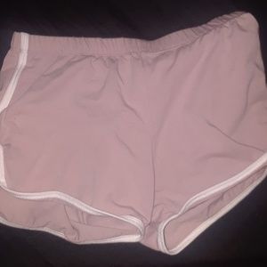 Rose gold and white shorts